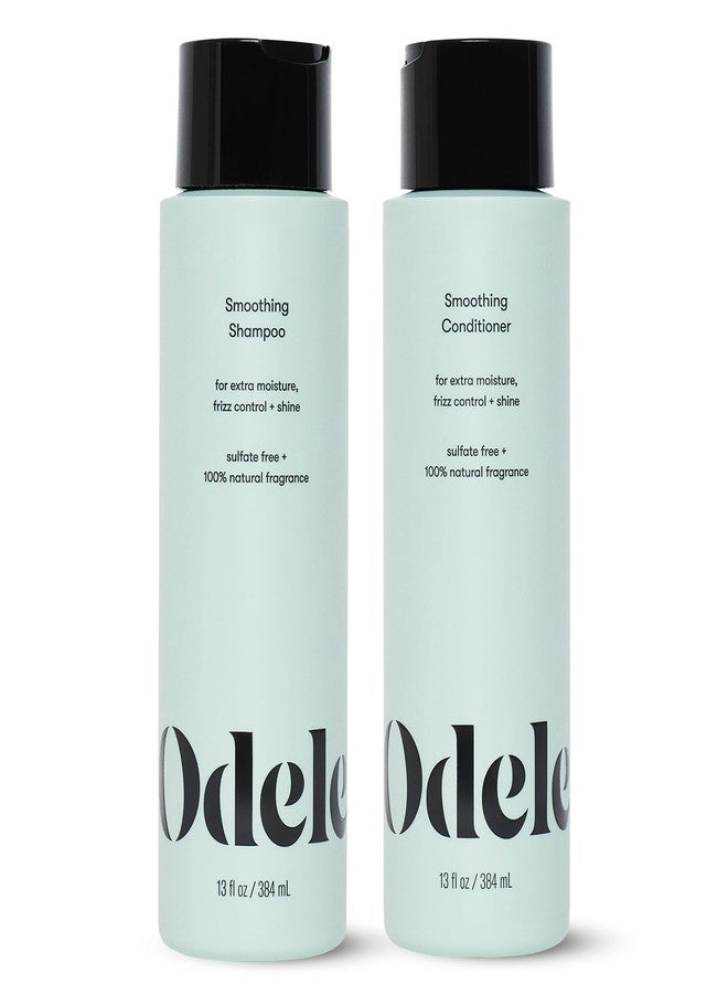 Odele Smoothing Sulfate-Free Shampoo & Conditioner Set for Moisture, Frizz Control, Shine, and Straight to Curly Hair Types, 13 Fl Oz Each (2-Pack) - Image 1